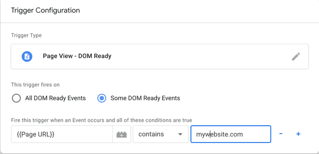 Google Tag Manager Tags Section