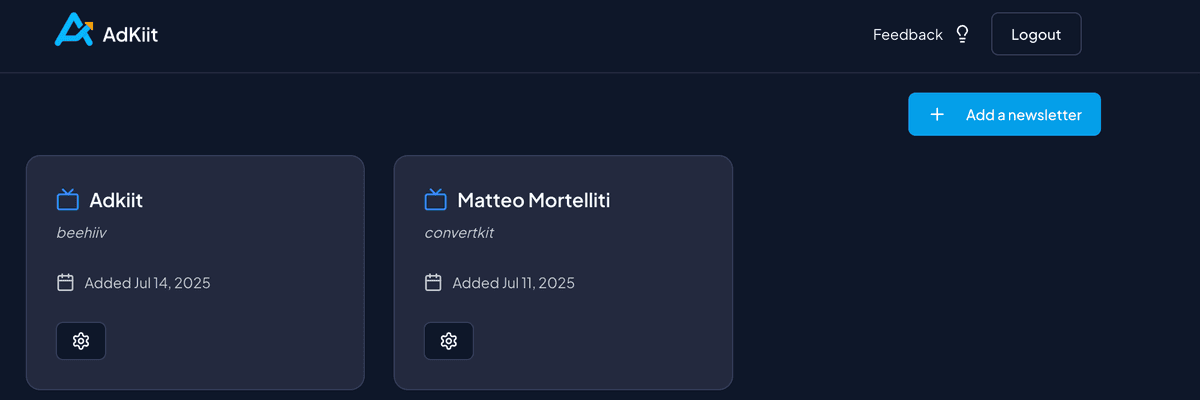 API key input form in our platform