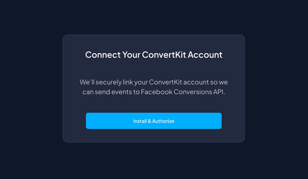 Kit app installation page